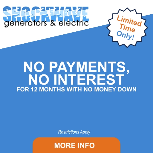 No Payments, No Interest for 12 months with no money down